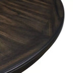 Ensemble de salle à manger 5 pièces Taylor hauteur standard 4 chaises latérales en similicuir Noyer - Picket House Furnishings : Table ronde, Structure en bois d'hévéa, Rembourrage en mousse