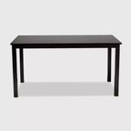 Table à manger rectangulaire en bois Eveline Expresso - Baxton Studio