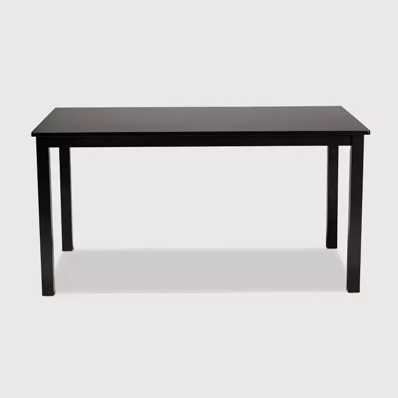 Table à manger rectangulaire en bois Eveline Expresso - Baxton Studio