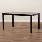 Table à manger rectangulaire en bois Eveline Expresso - Baxton Studio