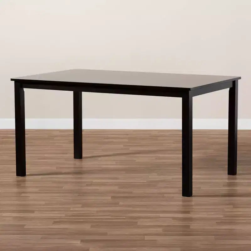 Table à manger rectangulaire en bois Eveline Expresso - Baxton Studio