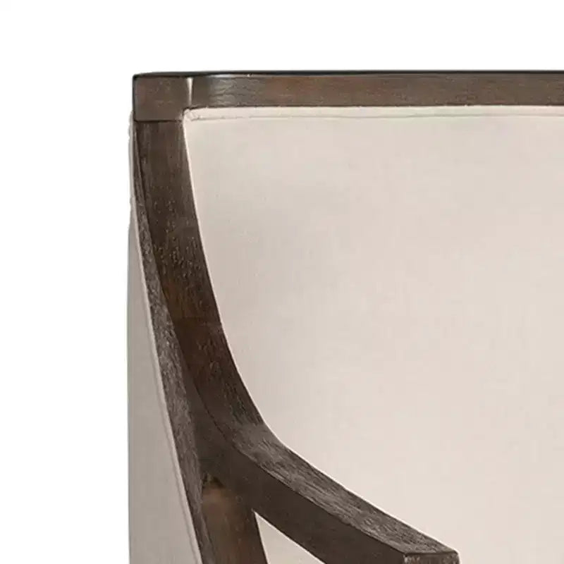 Fauteuil d'appoint Dayna avec cadre marron – Picket House Furnishings