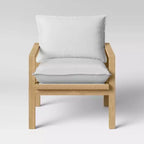 Fauteuil d'appoint en velours côtelé crème - Threshold™