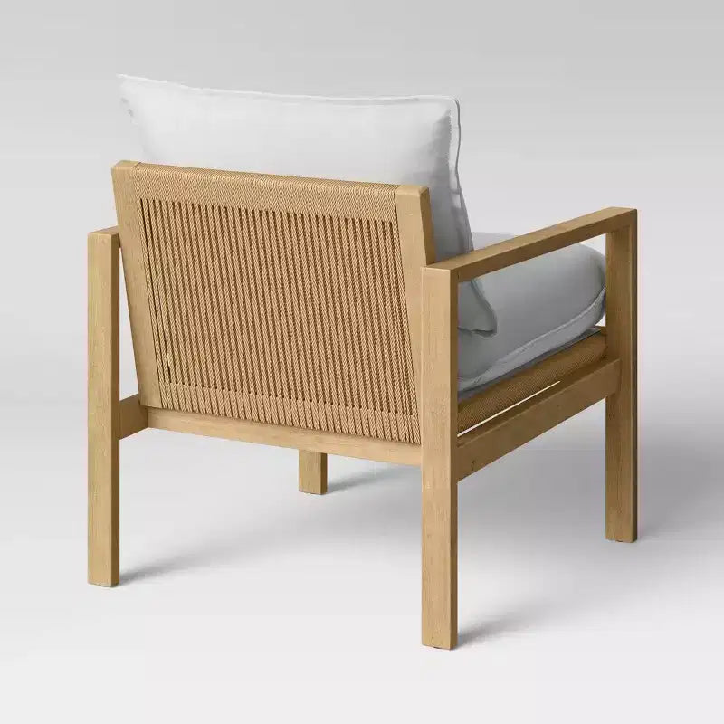 Fauteuil d'appoint en velours côtelé crème - Threshold™