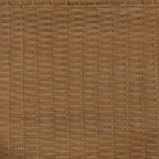 Fauteuil d'appoint Daire naturel : dossier en rotin, cadre en acajou, assise en microfibre - Madison Park