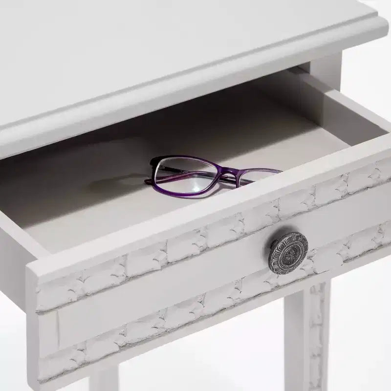 Table de chevet Jules avec tiroir Gris clair – Adore Decor