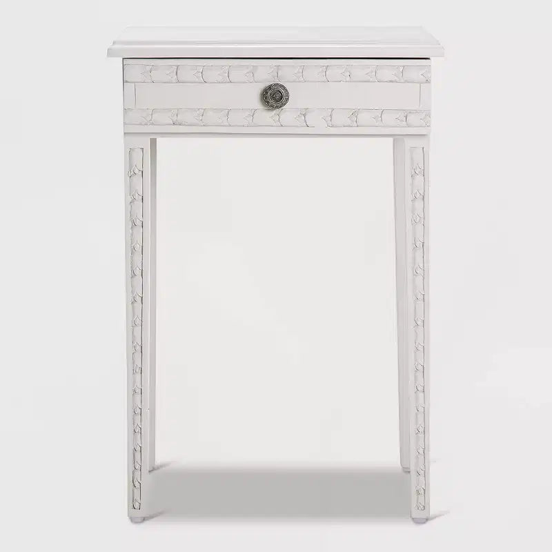 Table de chevet Jules avec tiroir Gris clair – Adore Decor