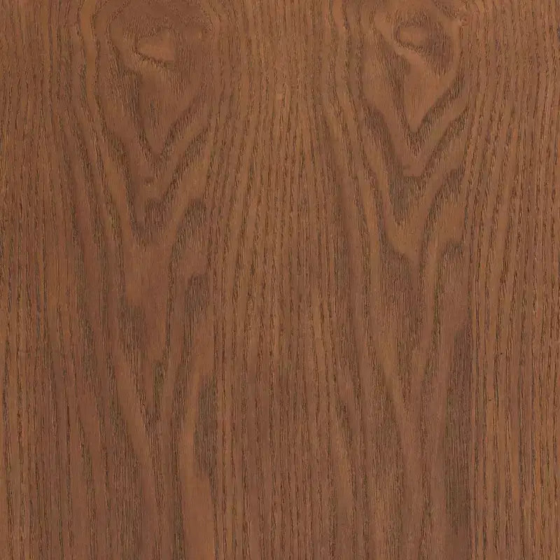 Table de chevet en bois et rotin synthétique : 2 tiroirs, pieds inclinés
