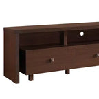 Meuble TV Techni Mobili pour téléviseurs jusqu'à 70" Marron - Hickory : Console moderne avec rangement, finition mate