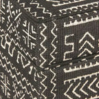 Pouffe de rangement carré avec couvercle amovible Onyx - HomePop : Rembourré, Forme rectangulaire