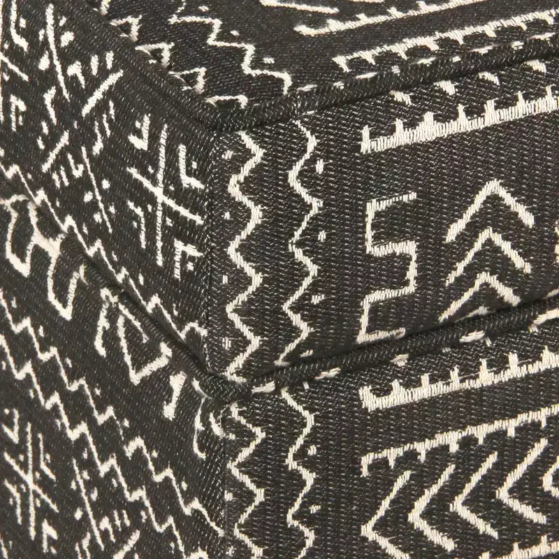Pouffe de rangement carré avec couvercle amovible Onyx - HomePop : Rembourré, Forme rectangulaire