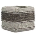 Heyfield Square Pouf Earth Tone Brown - WyndenHall