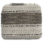 Pouf carré Heyfield, brun terre – WyndenHall