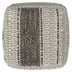 Pouf carré Heyfield, brun terre – WyndenHall