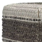 Pouf carré Heyfield, brun terre – WyndenHall
