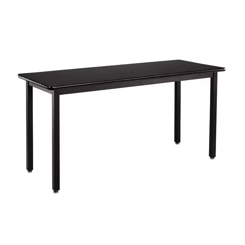 24"x60" Heavy Duty Table Black Frame/Black Top - National Public Seating