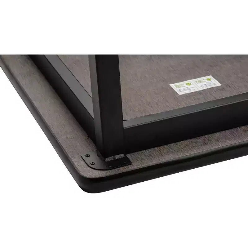 Table robuste 24"x60" avec cadre noir/plateau noir - National Public Seating