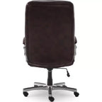 Chaise de bureau Serta Executive Big&Tall : Faux cuir Puresoft, Châtaigne rôtie, Capacité de 158 kg