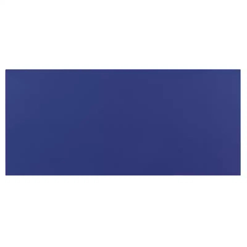 Bureau Nalo finition Bleu crépuscule - Meubles Acme : Bois de peuplier et MDF modernes, piètement en X, tiroir universel