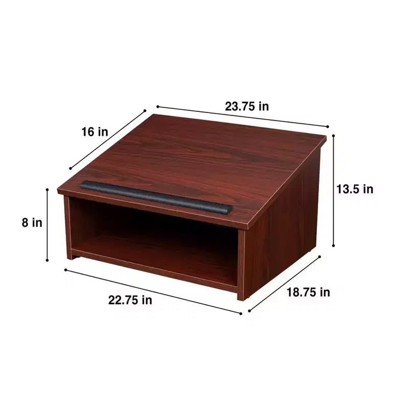 Pupitre de table pour conférences en acajou – Hampden Furnishings : Design moderne, panneaux de particules avec surface laminée