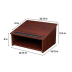 Pupitre de table pour conférences en acajou – Hampden Furnishings : Design moderne, panneaux de particules avec surface laminée