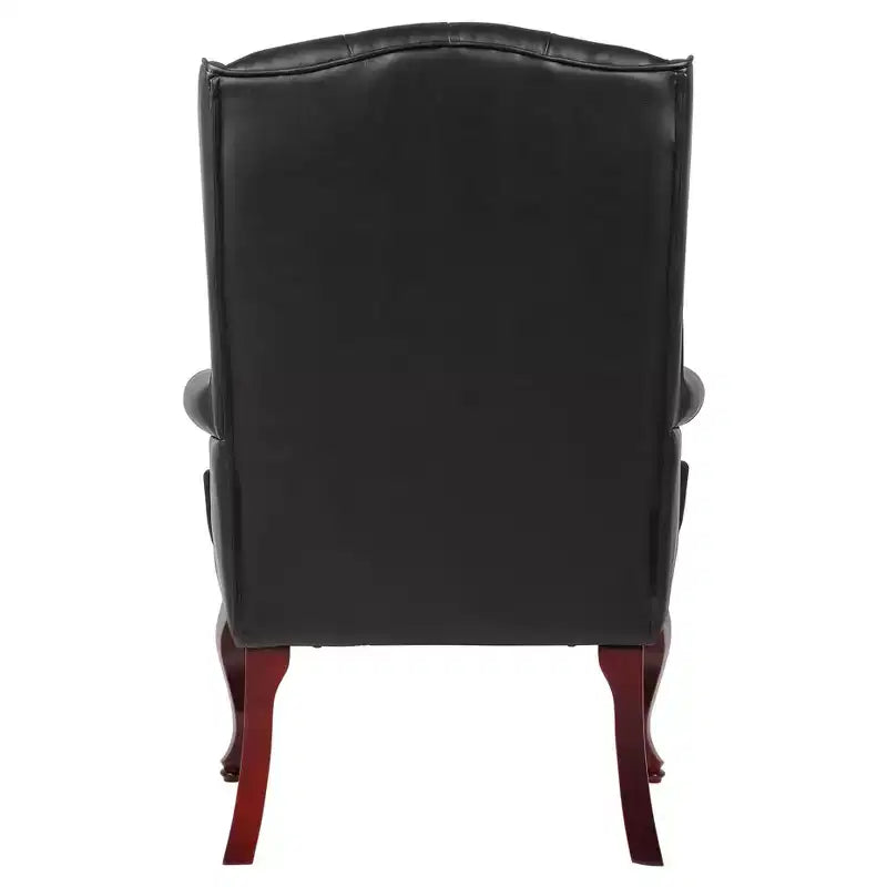 Fauteuil visiteur traditionnel à dossier haut noir - Boss Office Products