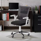 Chaise de bureau en maille rembourrée Erwin blanche - miBasics