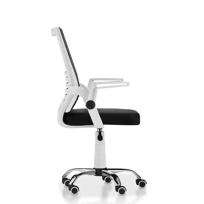 Chaise de bureau en maille rembourrée Erwin blanche - miBasics