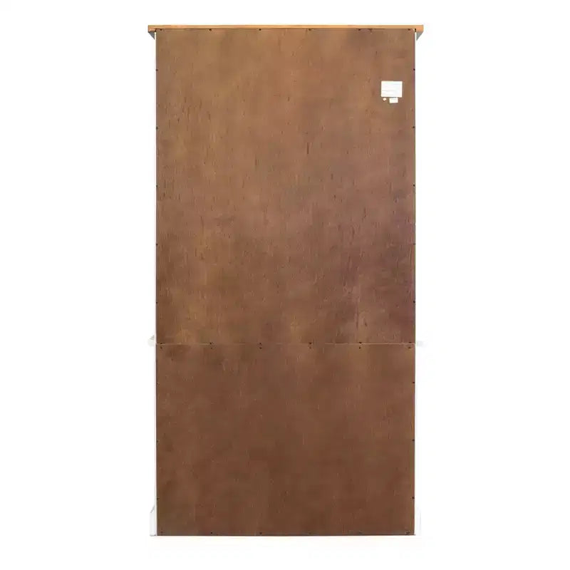 Bibliothèque de 78 po Durham avec 3 étagères et portes inférieures blanches - Martin Furniture : Style chalet, quincaillerie en métal