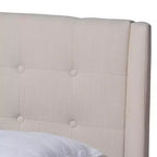 Lit plateforme King Naya beige - Baxton Studio