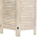 Paravent Vénitien Classique à 3 Panneaux Grand Modèle 1,68 m Blanc - Meubles Orientaux : Bois Dur, Aucun Assemblage Requis