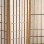 Paravent Shoji 4 panneaux (122 cm de hauteur) - Naturel