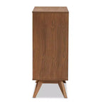 Coffre en rotin synthétique : Rangement 4 tiroirs pour chambre à coucher