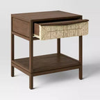 Table d'appoint Withania - Threshold™ : Bois composite, meuble de rangement décoratif avec tiroir