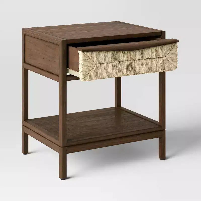Table d'appoint Withania - Threshold™ : Bois composite, meuble de rangement décoratif avec tiroir