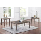 Ensemble table basse et 2 tables d'appoint Brunsin blanc antique - miBasics