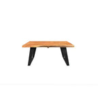 Table basse en bois massif Live Edge - (40,6H x 114,3L x 78,7P cm) - Naturel - Timbergirl