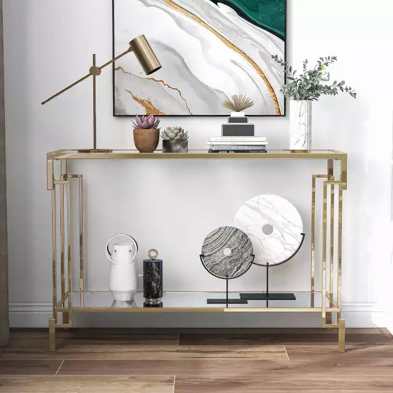 Ensemble de 3 tables basses contemporaines Costa Mesa Champagne - miBasics