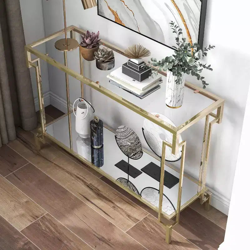 Ensemble de 3 tables basses contemporaines Costa Mesa Champagne - miBasics