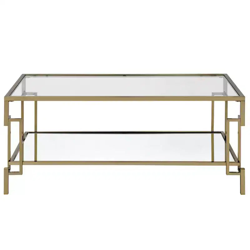 Ensemble de 3 tables basses contemporaines Costa Mesa Champagne - miBasics
