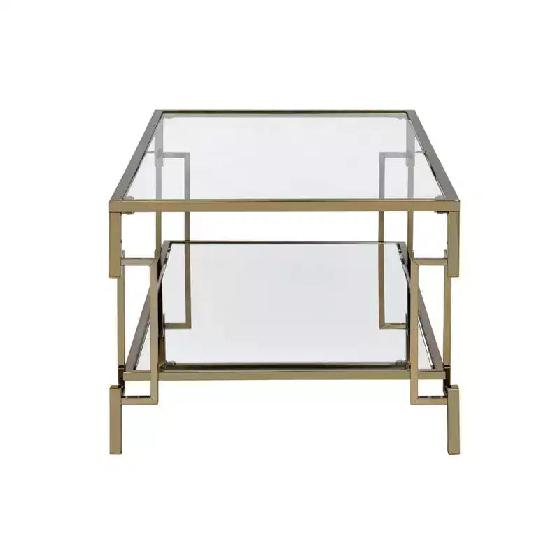 Ensemble de 3 tables basses contemporaines Costa Mesa Champagne - miBasics