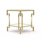 Ensemble de 3 tables basses contemporaines Costa Mesa Champagne - miBasics