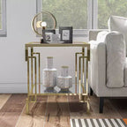 Ensemble de 3 tables basses contemporaines Costa Mesa Champagne - miBasics