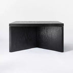 Table basse carrée en bois River Heights noire - Threshold™ conçue avec Studio McGee : pieds entrecroisés modernes