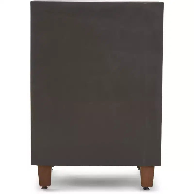 Cabinet à 3 tiroirs Sawyer marron - Adore Decor : Style bohème, placage en bois, mobilier de salon