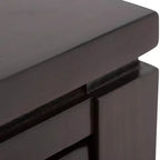 Table basse Essex 42 po, brun acajou - WyndenHall