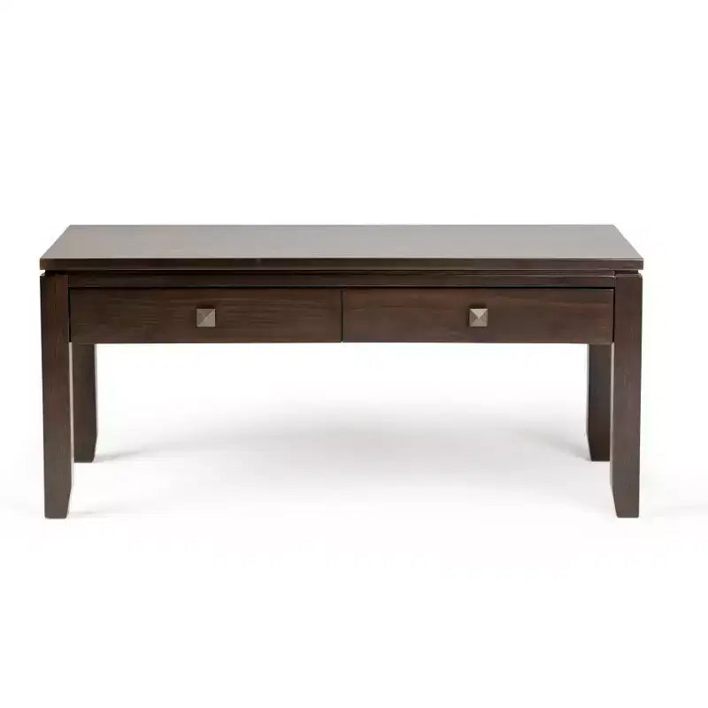 Table basse Essex 42 po, brun acajou - WyndenHall