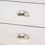 Commode à 2 tiroirs Serge Metal Silver - Baxton Studio : Design industriel vintage, entièrement assemblée