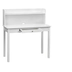 Bureau compact Buylateral Foster avec étagère, blanc