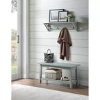 Patère murale avec étagère Middlebury 91 cm - Gris - Alaterre Furniture